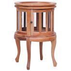 vidaXL Vitrinekast 50x50x76 cm massief mahoniehout, Huis en Inrichting, Verzenden, Nieuw