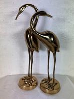 sculptuur, Flamingos - 36 cm - Messing
