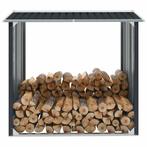 vidaXL Haardhoutschuur 172x91x154 cm gegalvaniseerd staal, Tuin en Terras, Verzenden, Nieuw