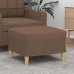 vidaXL Voetenbank 60x50x41 cm stof bruin, Verzenden, Nieuw
