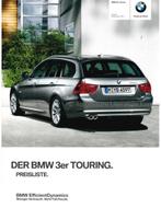 2011 BMW 3 SERIE TOURING PRIJSLIJST DUITS, Nieuw