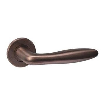 Intersteel deurkruk Q 03 op rozet verdekt ø52x6mm pvd brons beschikbaar voor biedingen