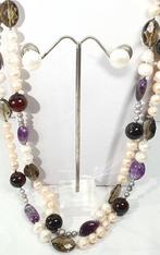 Perles naturelles, agates, améthystes.... et boucles, Antiek en Kunst