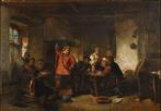 Herman ten Kate (1822-1891) - Bar fight, Antiek en Kunst, Kunst | Schilderijen | Klassiek