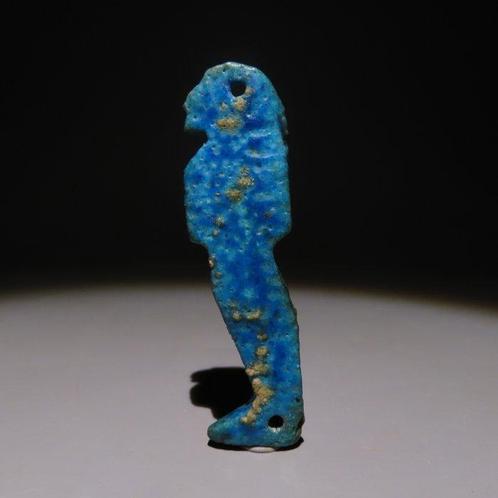 Oud-Egyptisch Faience Amulet. Late Periode, 664 - 332 v.Chr., Verzamelen, Mineralen en Fossielen