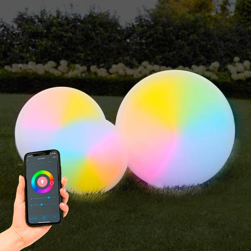 Smart Buitenverlichting Tuinbol Ø 40 incl. Smart WIFI LED en, Tuin en Terras, Buitenverlichting, Smartlamp, Minder dan 50 watt