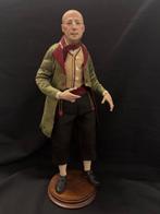 Figurine - Pastore Napoletano - 41 cm. - Bois, Faïence, Soie, Antiek en Kunst