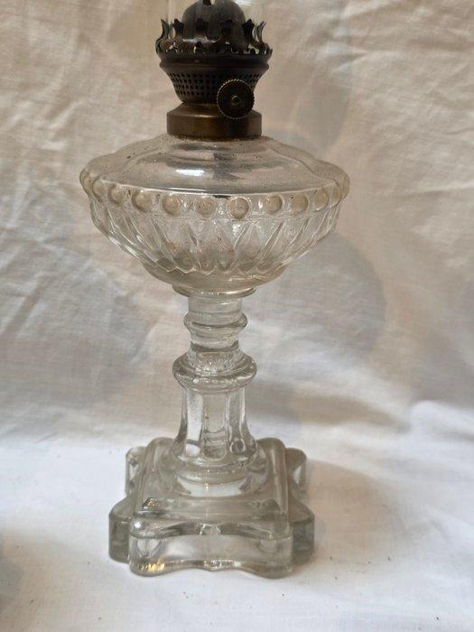 Lampe à huile (3) - Verre - Art Deco - 50 cm, Antiquités & Art, Curiosités & Brocante