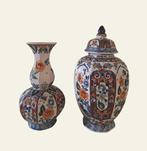 Delft, Plateelbakkerij - Vase avec couvercle (2) - Faïence -, Antiek en Kunst