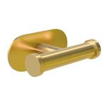 Dubbele haak zelfklevend 100x65x45 mm rvs mat goud, Nieuw