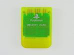 Sony PS1 1MB Memory Card Transparant Geel (PS1 Accessoires), Ophalen of Verzenden