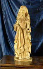 sculptuur, Vrouwelijke heilige - 16e eeuw. - 84 cm -