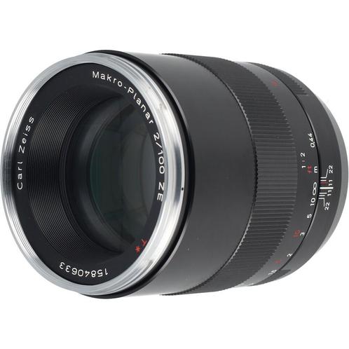 Carl Zeiss 100mm f/2.0 Macro-Planar T* ZE Canon EF occasion, Audio, Tv en Foto, Foto | Lenzen en Objectieven, Zo goed als nieuw