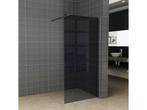 Veiling - Inloopdouche / Douchewand - 120x200 - Mat Zwart, Nieuw