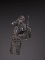 Sculptuur DOGON - 11 cm - Magnifieke Dogon-ruiter in brons -, Antiquités & Art