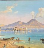 Italiaanse school (XX) - Spiaggia della Chiaia a Napoli, Antiek en Kunst
