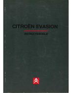 1994 CITROEN EVASION INSTRUCTIEBOEKJE NEDERLANDS