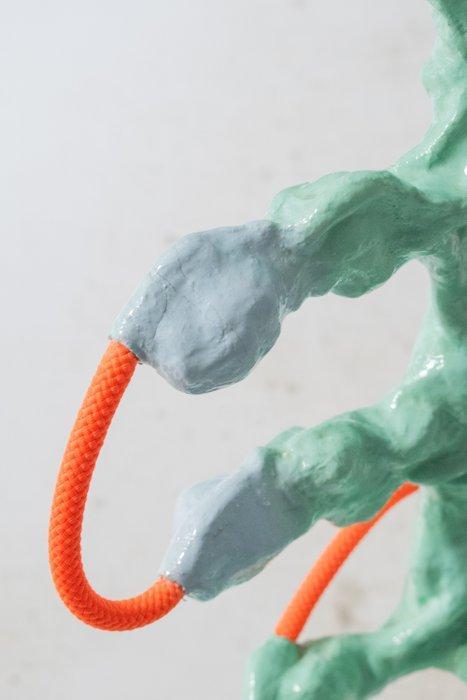 Vincent Decat - Stoel - Staal, Gips, Textiel, Antiek en Kunst, Kunst | Designobjecten