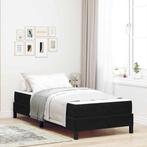 vidaXL Boxspringbed met matras Zwart 80 x 200 cm Fluweel, Huis en Inrichting, Verzenden, Nieuw