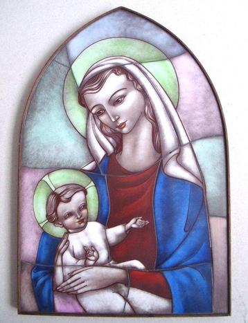 Gebr. van Paridon - Beeldje - Maria met Jezus - 37 cm -