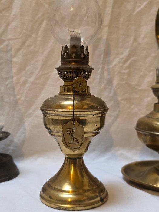 Olielamp - Koper - Art Deco - 42 cm, Antiek en Kunst, Curiosa en Brocante