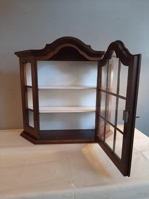 Vitrine - Bois - petit meuble pour bureau, Antiek en Kunst, Curiosa en Brocante