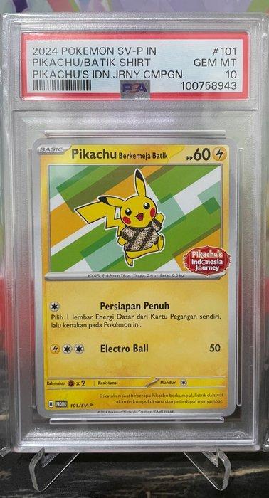 The Pokémon Company - 1 Graded card - Pikachu Berkemeja, Hobby en Vrije tijd, Verzamelkaartspellen | Pokémon