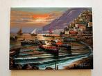 Mario Galanti (XX) - Tramonto a Positano