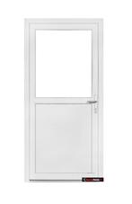 PVC Kunststof deur B85xH185 en B90xH190 buitendraaiend!!, Nieuw, 80 tot 100 cm, Glas, Minder dan 200 cm