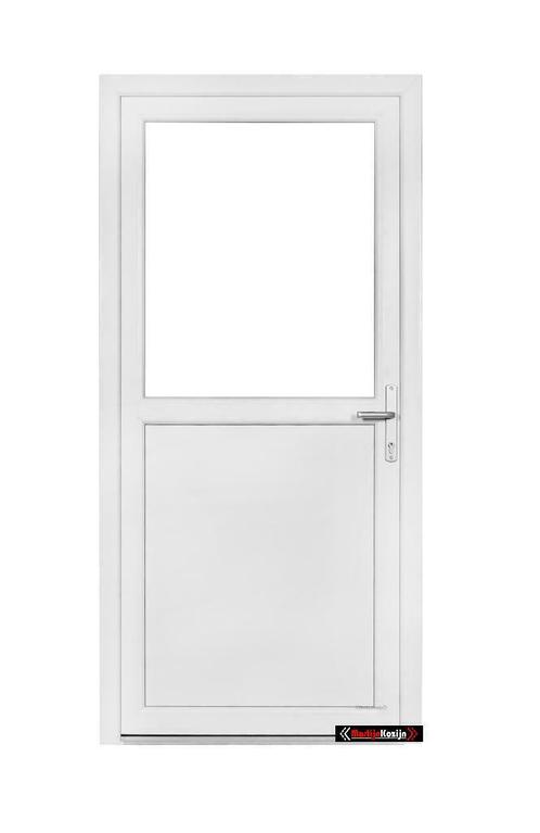 PVC Kunststof deur B85xH185 en B90xH190 buitendraaiend!!, Doe-het-zelf en Bouw, Deuren en Vliegenramen, Nieuw, Glas, Kunststof