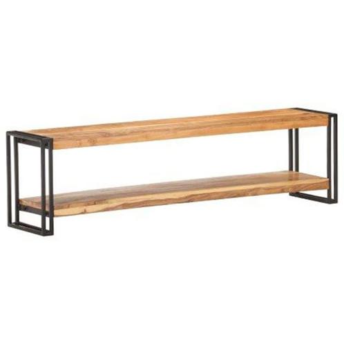 vidaXL Meuble TV 150x30x40 cm Bois dacacia massif, Maison & Meubles, Armoires | Mobilier de télévision, Neuf, Envoi