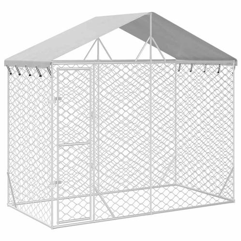 Kippenhok met MEGA korting! Hondenkennel met dak -40%, Dieren en Toebehoren, Pluimvee | Toebehoren, Nieuw, Kippenhok of Kippenren