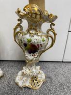 Vaas gemonteerde lamp - Porselein - Twee porseleinen