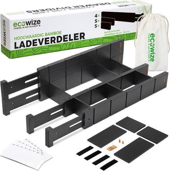 2dekans | Ecowize Lade Organizer - Bamboe - Verstelbaar -, Huis en Inrichting, Keuken | Keukenbenodigdheden, Ophalen of Verzenden