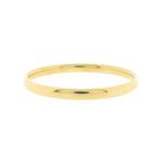 Gouden gladde slavenarmband | Ø 60 mm (tijdloos sieraad), Ophalen of Verzenden, Gebruikt, Overige kleuren, Goud