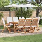 vidaXL Ligstoelen voor in de tuin met kussens 8 stuks van, Tuin en Terras, Verzenden, Nieuw
