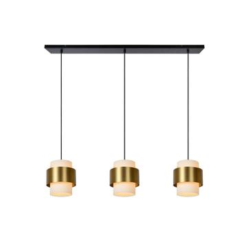 Hanglamp Lucide FIRMIN -  - 3xE27 - Mat Goud /, Verzenden