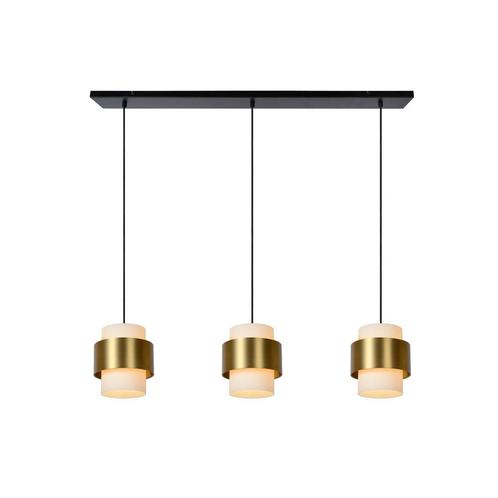 Hanglamp Lucide FIRMIN -  - 3xE27 - Mat Goud /, Huis en Inrichting, Lampen | Hanglampen, Nieuw, Verzenden