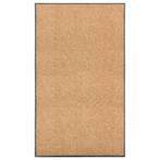 vidaXL Deurmat wasbaar 90x150 cm crème, Verzenden, Nieuw