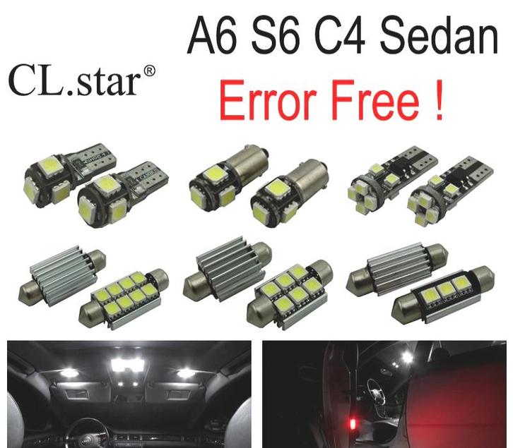 Kit 17 Ampoules Led Intérieur Pour Audi A6 S6 C4 Berline 94, Auto-onderdelen, Verlichting, Verzenden