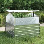 vidaXL Plantenbak met kas verhoogd 100x100x85 cm, Verzenden, Nieuw