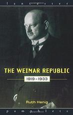 The Weimar Republic 1919-1933 (Lancaster Pamphlets), Henig,, Gelezen, Ruth Henig, Verzenden