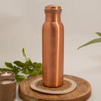 Puur koperen waterfles gegraveerde zon ± 950 ml (zware, Ophalen of Verzenden, Nieuw