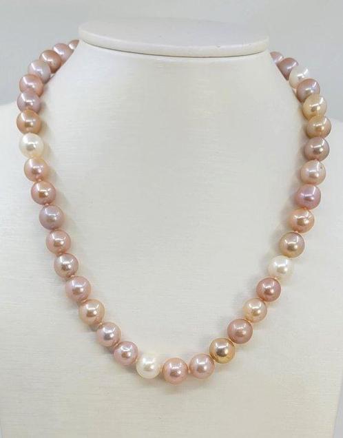 Zonder Minimumprijs - Halsketting 9,5x10mm ronde multi, Handtassen en Accessoires, Kettingen