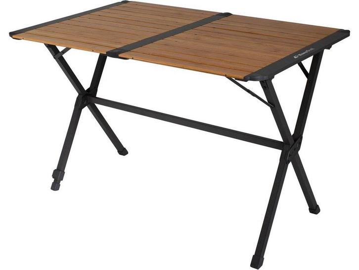 Eurotrail Chambery M - Luxe Tafel - Bamboe Blad - Aluminium, Huis en Inrichting, Woonaccessoires | Overige, Zo goed als nieuw