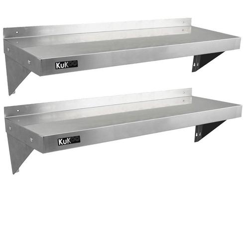 2x KuKoo Wandschap RVS - 125cm x 30cm, Articles professionnels, Horeca | Équipement de cuisine, Envoi