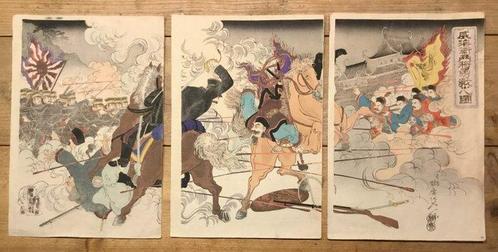 De strijd tussen twee dappere generaals in de eerste, Antiek en Kunst, Antiek | Overige Antiek