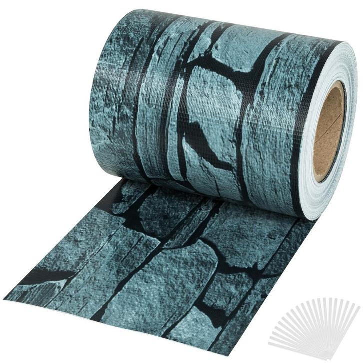 tectake PVC privacyfolie met bevestigingsclips - 70 m, leist, Tuin en Terras, Overige Tuin en Terras, Verzenden