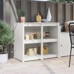 vidaXL Buitenkeuken Kast Wit 106x55x92 cm Massief Hout, Verzenden, Nieuw