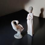 Lladró, Nao by Lladró - Figure - Bambina con uccellino e, Antiek en Kunst